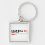 green shed  Metal Keychains