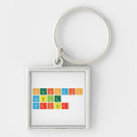 Periodic Table Writer  Metal Keychains