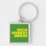 Game Letter Tiles  Metal Keychains