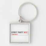 Street Party  Metal Keychains