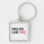 English  Lane  Metal Keychains