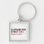 CLAPHAM HIGH STREET  Metal Keychains