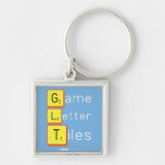 Game
 Letter
 Tiles  Metal Keychains