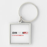 John ❤️ Aey  Metal Keychains