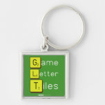 Game Letter Tiles  Metal Keychains