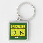 GAME
 ON  Metal Keychains