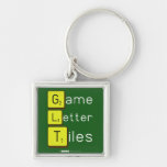 Game
 Letter
 Tiles  Metal Keychains