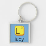 
 L
 lucy  Metal Keychains