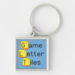 Game
 Letter
 Tiles  Metal Keychains