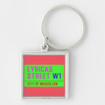 lyricas Street  Metal Keychains