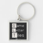 Game
 Letter
 Tiles  Metal Keychains