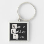 Game
 Letter
 Tiles  Metal Keychains