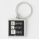 Game
 Letter
 Tiles  Metal Keychains