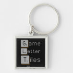 Game
 Letter
 Tiles  Metal Keychains