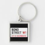 Bond Street  Metal Keychains
