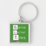 Game
 Letter
 Tiles  Metal Keychains