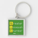 Greater
 Issaquah
 Chamber  Metal Keychains