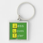 Jess
 Loves
 Tyler  Metal Keychains