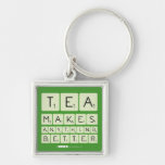 TEA
 MAKES
 ANYTHING
 BETTER  Metal Keychains