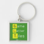 Game
 Letter
 Tiles  Metal Keychains