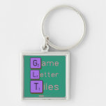 Game
 Letter
 Tiles  Metal Keychains