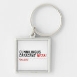 Cunnilingus  crescent  Metal Keychains