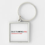 Calle Flamenca  Metal Keychains