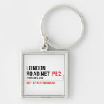 London Road.Net  Metal Keychains