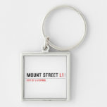 Mount Street  Metal Keychains
