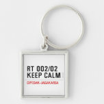 RT 002/02 KEEP CALM  Metal Keychains