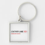 Leather Lane  Metal Keychains
