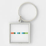 FIT and WELL  Metal Keychains