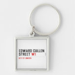 Edward Cullen Street  Metal Keychains