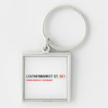 leathermarket St.  Metal Keychains