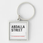 Abdalla  street   Metal Keychains