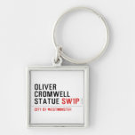 oliver cromwell statue  Metal Keychains