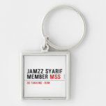 Jamzz Syarif Member  Metal Keychains