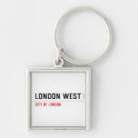 LONDON WEST   Metal Keychains