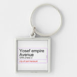 Yosef empire  Avenue   Metal Keychains