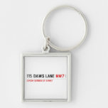 115 DAWS LANE  Metal Keychains