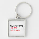 SHARP STREET   Metal Keychains