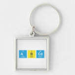 ABCD  Metal Keychains