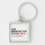 earl mountbatten statue  Metal Keychains