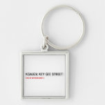 Kgauza Key Gee Street  Metal Keychains