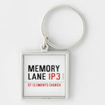 mEMORY LANE  Metal Keychains