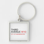 third avenue  Metal Keychains