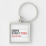 Corps Street  Metal Keychains