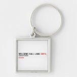 welcome hall lane  Metal Keychains