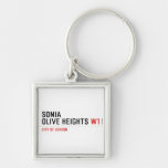 Sonia olive heights  Metal Keychains
