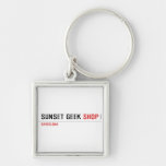 SUNSET GEEK  Metal Keychains